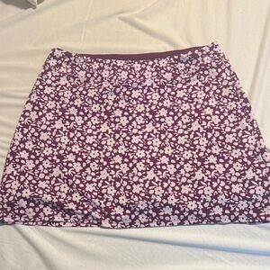 Tranquility by Colorado Clothing Purple Floral Mini Skirt